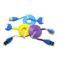 LED Smile USB Data Cable (Box Packaging)